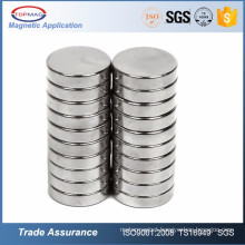Disc NdFeB magnet round neodymium magnets certificated by TS/ISO 16949,pass MSDS,SGS,Reach,RoHS